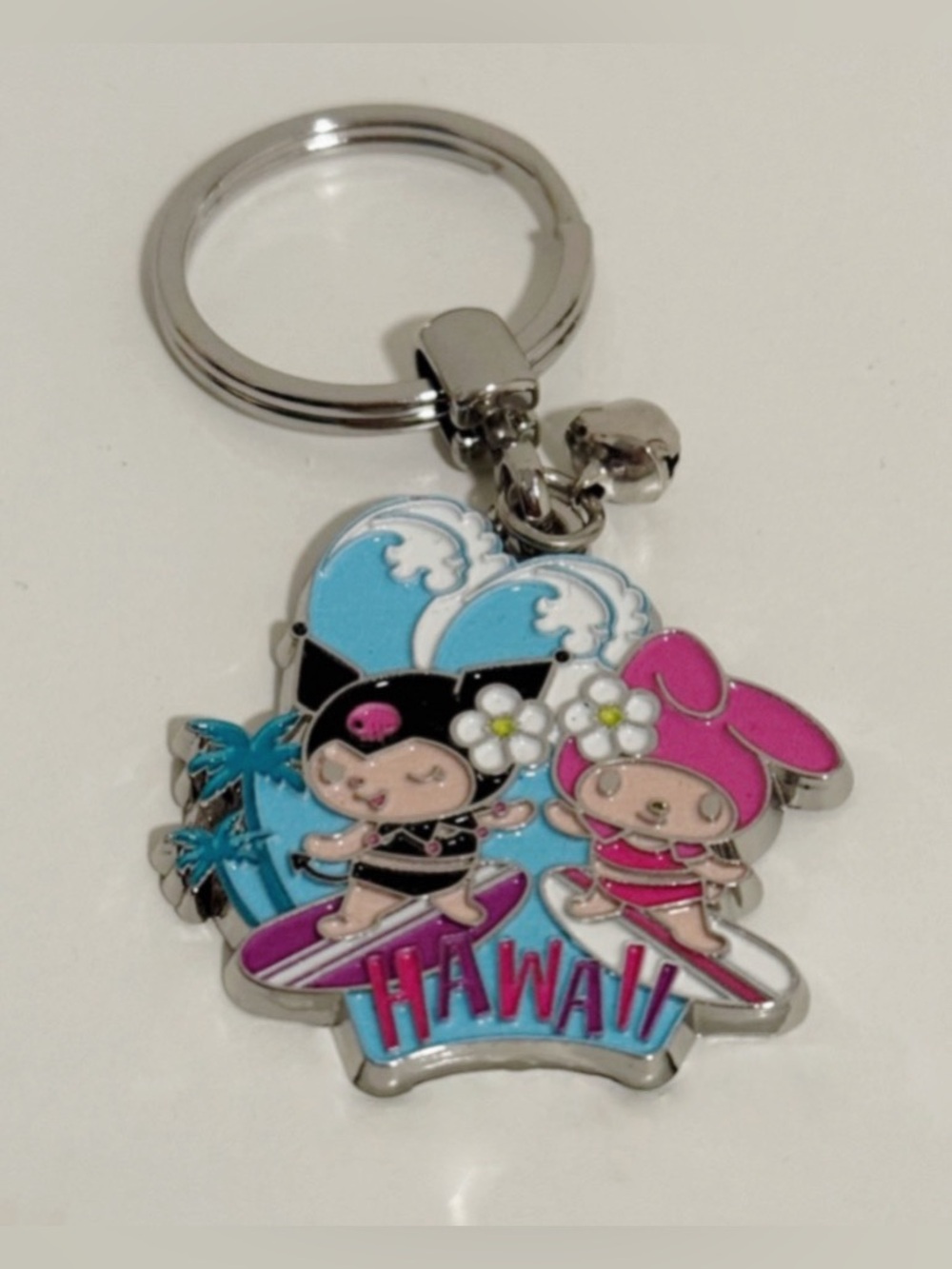 Hawaii Kuromi and My Melody Keychain